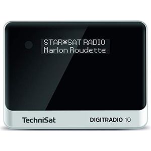TechniSat DIGITRADIO 10 - DAB+ digitale radio-adapter (OLED-display, Bluetooth, afstandsbediening, wekker, optimaal voor het upgraden van bestaande HiFi systemen) zwart/silver
