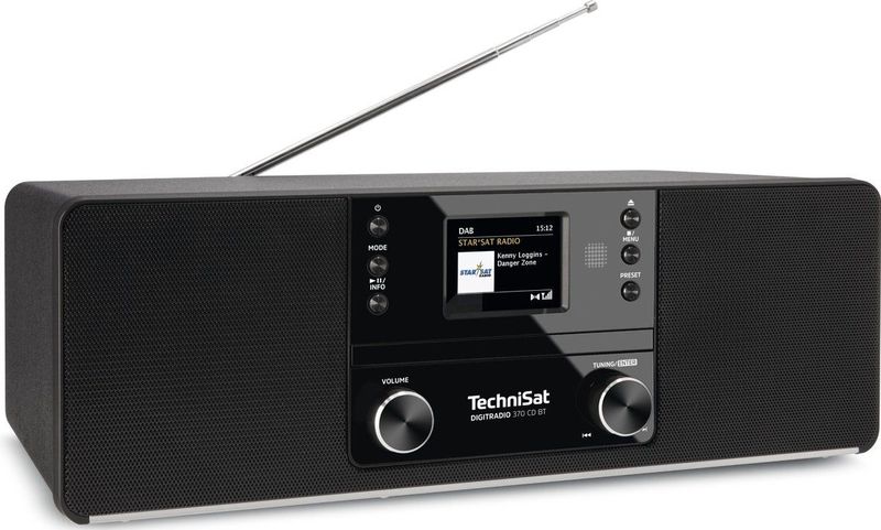 Technisat - Digitradio 370 CD BT - Radio - Zwart - Inclusief CD-speler