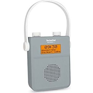 TechniSat DIGITRADIO 30 Zakradio DAB+, FM, DAB Bluetooth Waterdicht Wit, Grijs