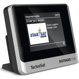 TechniSat - DigitRadio 11 IR - Radiotuner - Zwart/Zilver - DAB+ FM Internetradio