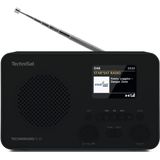 TechniSat TECHNIRADIO 6 IR Zakradio met internetradio Internet, DAB+, VHF (FM) Bluetooth, WiFi, Internetradio Wekfunctie Zwart
