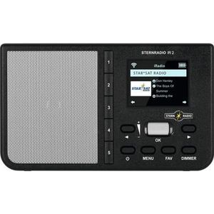 Technisat - sternradio ir 2 Internet Tischradio Internet aux, wlan, Internetradio Weckfunktion, wiede