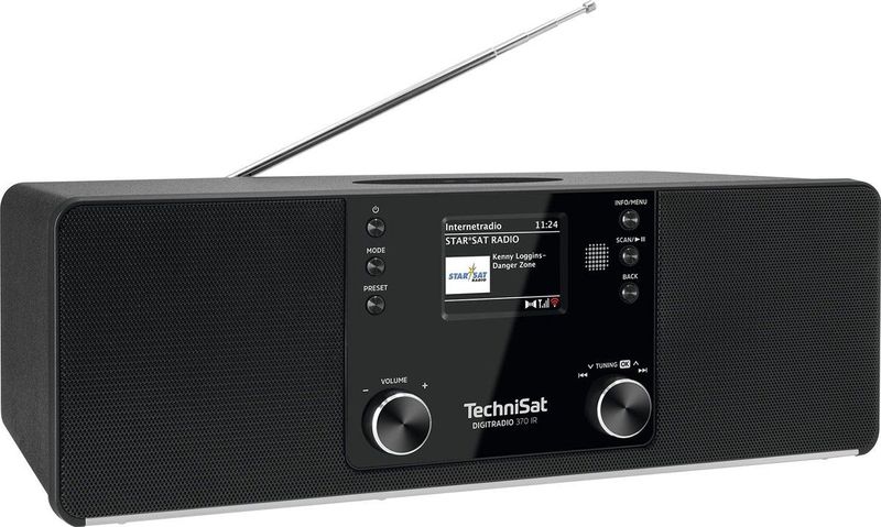 Technisat - Digitradio 370 IR - DAB+ FM Internet Radio - Zwart