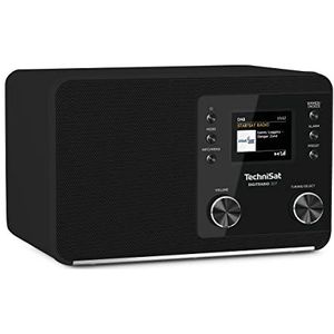 TechniSat DIGITRADIO 307 BT - DAB+ radio met BestTune (FM, AUX, Bluetooth-audiostreaming, hoofdtelefoonuitgang, geheugen, wekker, timer, tijd- en datumweergave, 5 W mono) zwart