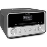 TechniSat DigitRadio 586 (Internet radio, DAB+, VHF, Bluetooth, WiFi), Radio, Zilver