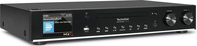 TechniSat - DigitRadio 143 CD - HiFi Component - Zwart - DAB+ en FM-radio