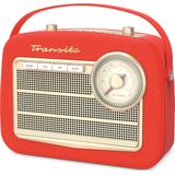 TechniSat - Transita 130 - DAB+ Radio - Rood - Kunstleer
