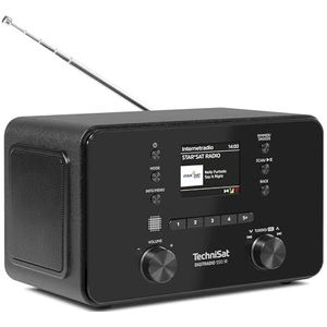 TechniSat DIGITRADIO 550 IR - Stereo Internetradio (DAB+, UKW, WLAN, Bluetooth, App-Steuerung, Wecker), schwarz