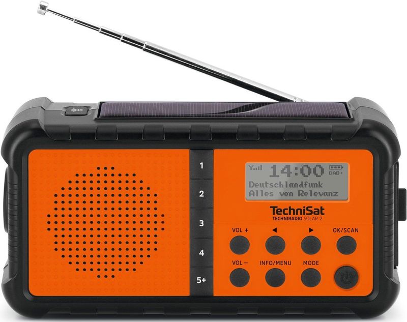 TechniSat - Techniradio Solar 2 - Noodradio - DAB+/FM - Duurzaam Ontwerp