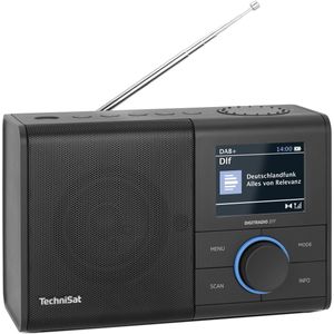 TechniSat DIGITRADIO 217 - Draagbare DAB+ Radio - Zwart - Bluetooth - Batterijen/Lichtnet