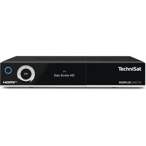 TechniSat - Digiplus UHD S2 - TV-ontvanger - Zwart - 2x DVB-S2 (Twin)