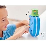 TechniSat 0000/9012 Techniek: audiopoyer en nachtlampje voor kinderen in olifantenlook, met audio-inhoud speelbaar en verwisselbaar hoedje, bluetooth, batterij, geen internet en geen abonnement, Blauw
