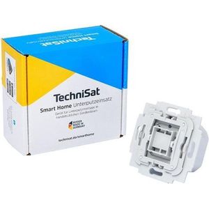 TechniSat Smart-Home dimmer-inzetstuk met vlakwip, inbouwdoos, Z-Wave Plus, intelligente dimming van licht via app, compatibel met Gira merkschakelaars, groen