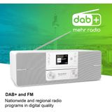 TechniSat DIGITRADIO 371 CD IR Tafelradio met internetradio Internet, DAB+, FM AUX, Bluetooth, CD, DAB+, Internetradio, FM, USB, WiFi Accu laadfunctie, Incl.