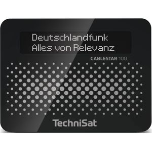 Technisat - Cablestar 100 - Digitale Kabelradio Ontvanger - Zwart - OLED Scherm