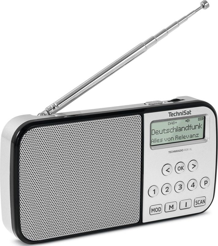 TechniSat - Techniradio RDR XL - Radio - Zilver - DAB+/VHF/Bluetooth