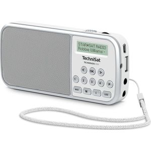 Techniradio RDR DAB+ Zakradio - FM - AUX - USB - Zaklamp - Wit