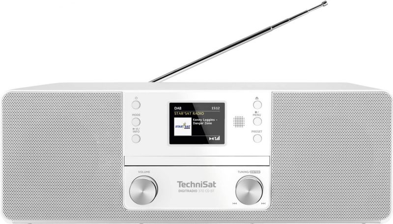 TechniSat - DigitRadio 370 CD BT - Radio - Wit - DAB+ en Bluetooth