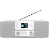 TechniSat Digitradio 370 CD IR internetradio stereo (DAB+, FM, CD-speler, WLAN, Bluetooth, kleurendisplay, USB, AUX, hoofdtelefoonaansluiting, wekker, 10 watt, afstandsbediening) 35 x 12 x 21 cm,Wit