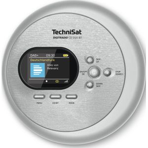 TechniSat DIGITRADIO CD 2GO BT Draagbare cd-speler met DAB+ en bluetooth - zilver