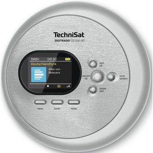 TechniSat - DIGITRADIO CD 2GO BT - Draagbare CD-Speler - Zilver - Bluetooth