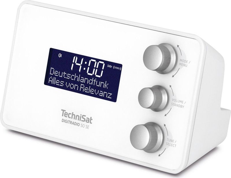 TechniSat - DIGITRADIO 50 SE - Wekkerradio - Wit - DAB+ / FM