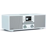 Technisat - Digitradio 650 - Digitale Hifi-radio - Wit/Zilver - DAB+, FM, Cd-speler