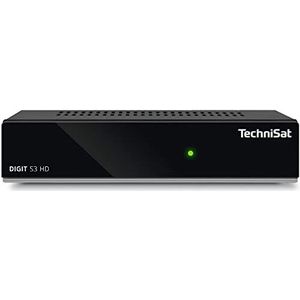 TechniSat Digit S3 HD - Hoogwaardige HD digitale satellietontvanger (HDTV, DVB-S, DVB-S2, HDMI, USB, vooraf geïnstalleerde programmalijsten, Unicable, AAC-LC) zwart