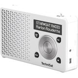 TechniSat - DIGITRADIO 1 - Draagbare DAB+ Radio - Wit/Zilver - Accu