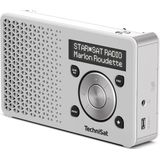 TechniSat - DIGITRADIO 1 - Draagbare DAB+ Radio - Wit/Zilver - Accu