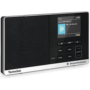 TechniSat DIGITRADIO 215 Deutschlandradio Edition - portables DAB Radio (DAB+, UKW, Farbdisplay, sechs Direktwahltasten, Wecker, Favoritenspeicher, Kopfhöreranschluss, Netz- & Batteriebetrieb)