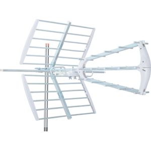 TechniSat Antena RTV Antena kierunkowa Technicombo T3-a-0001/6048 (Parabolische antenne, 25 dB, DVB-T / -T2), SAT Spiegels + SAT Antennes, Zilver