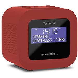 Techniradio 40 DAB+ wekkerradio - rood