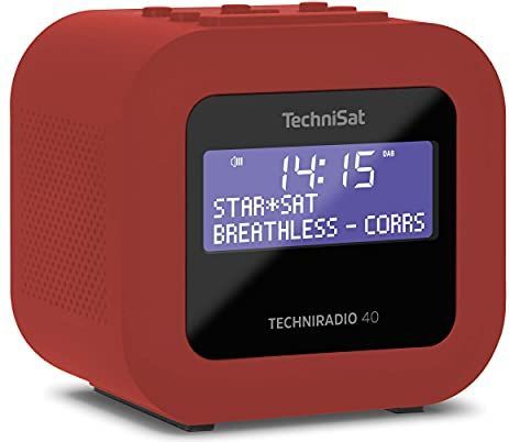 TechniSat - TechniRadio 40 - Wekkerradio - Rood - DAB+