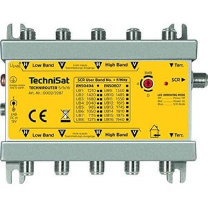 TechniSat TechniRouter 5/1x16 (Multischakelaar), Satelliet accessoires, Zilver