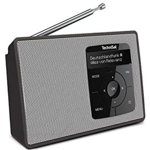 TechniSat DIGITRADIO 2 Radio DAB+, VHF (FM) DAB+, FM, Bluetooth Wekfunctie Zwart/wit