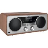 TechniSat - DIGITRADIO 602 - Internetradio - Walnoot/Zilver - DAB+ en FM