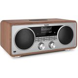 TechniSat - DIGITRADIO 602 - Internetradio - Walnoot/Zilver - DAB+ en FM