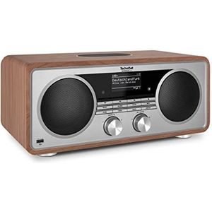 TechniSat - DIGITRADIO 602 - Internetradio - Walnoot/Zilver - DAB+ en FM
