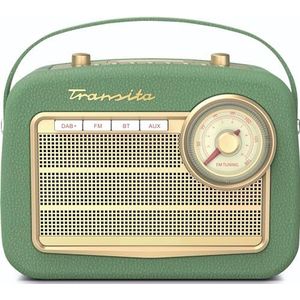 TechniSat Transita 130 'vintage-look' DAB+ radio met bluetooth - groen