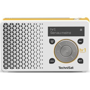 TechniSat Digitradio 1 hr1 Editie wit/geel (DAB+, FM), Radio, Geel, Wit