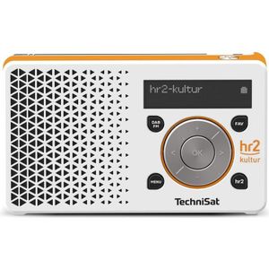 TechniSat Digitradio 1 hr2 Editie wit/oranje - mono (DAB+, FM), Radio, Oranje, Wit