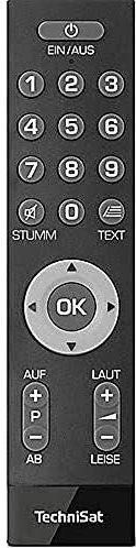 TechniSat - ISIZAPPER - Universele Afstandsbediening - Leerbaar - Extra Grote Knoppen - LED-Signaalverlichting