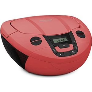 Technisat - Viola CD-1 - Portable FM-radio - Rood - Met CD en Bluetooth