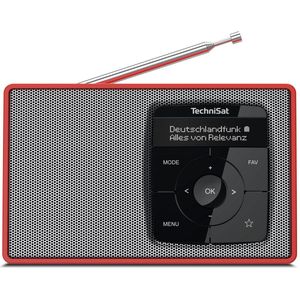 TechniSat - DIGITRADIO 2 - Radio - Rood - Zilver