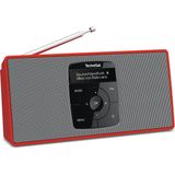 TechniSat - DigitRadio 2 S - Radio - Zilver/Rood - DAB+/VHF/Bluetooth