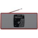 TechniSat - DigitRadio 2 S - Radio - Zilver/Rood - DAB+/VHF/Bluetooth