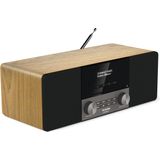 Technisat - Digitradio 3 - Digitale Radio - Eiken - Aluminium - DAB+