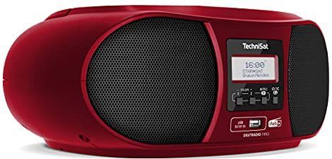 TechniSat - DigitRadio 1990 - Radio - Rood - DAB+ - VHF - Bluetooth