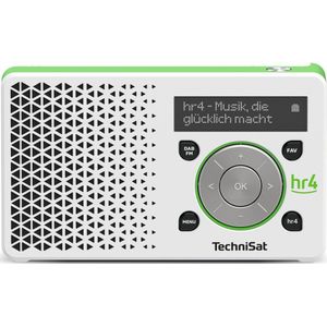TechniSat Digitradio 1 hr4 Editie (DAB+, DAB, FM), Radio, Wit, Groen